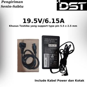 120W-AC Adapter Charger Toshiba ORI 127HXL-NS-2017-55 19.5V/6.15A