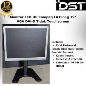 Monitor LCD HP Compaq LA1951g 19" VGA DVI-D Tidak Touchscreen Grade B