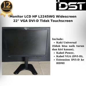 Monitor LCD HP L2245WG Widescreen 22" VGA DVI-D Tidak Touchscreen